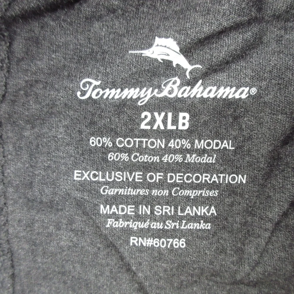 Tommy Bahama Mens Big & Tall Lounge Pants Jersey Heather 2XLB New
